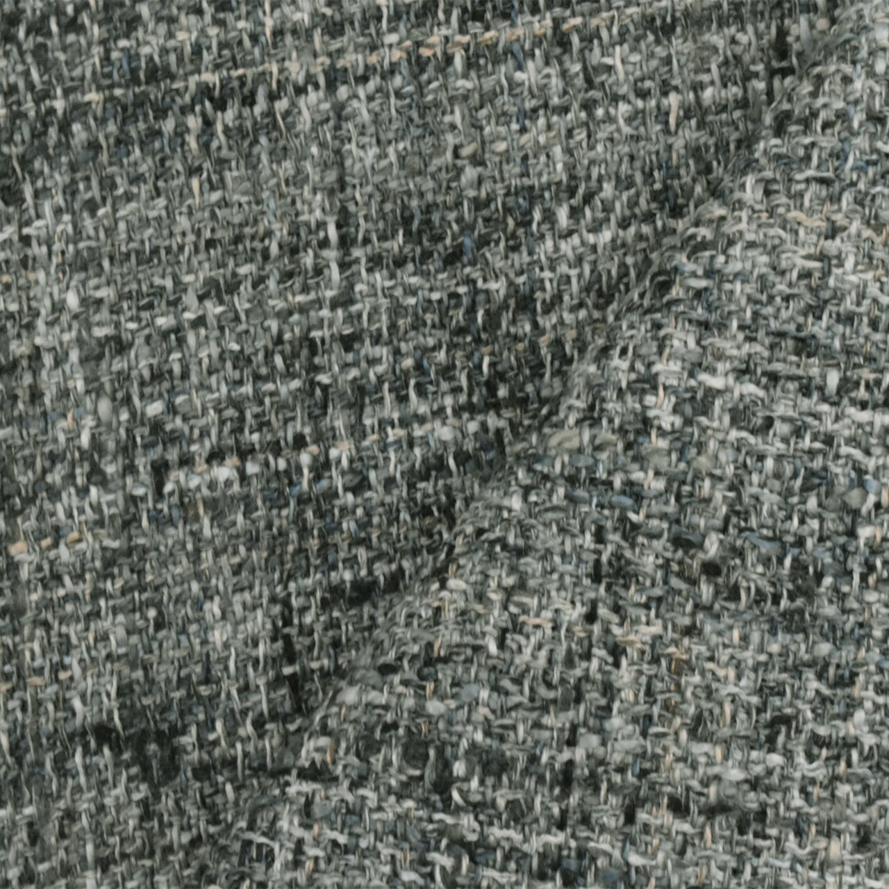 Night Blue-Multi Textured Cross-Hatch Dobby Decorating Fabric By the Yard